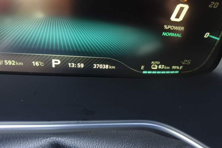 Used MG 6 New Energy 2020 1.5T Hybrid Trophy Flagship Edition Odometer Close Up