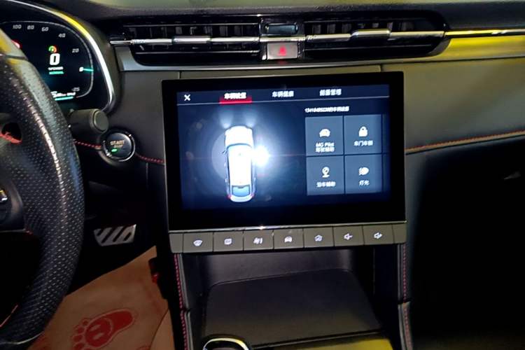 Used MG 6 New Energy 2020 1.5T Hybrid Leading Luxury Edition Audio And AC Panel