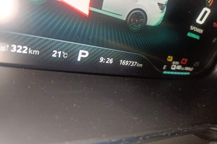 Used MG 6 New Energy 2020 1.5T Hybrid Trophy Flagship Edition Odometer Close Up