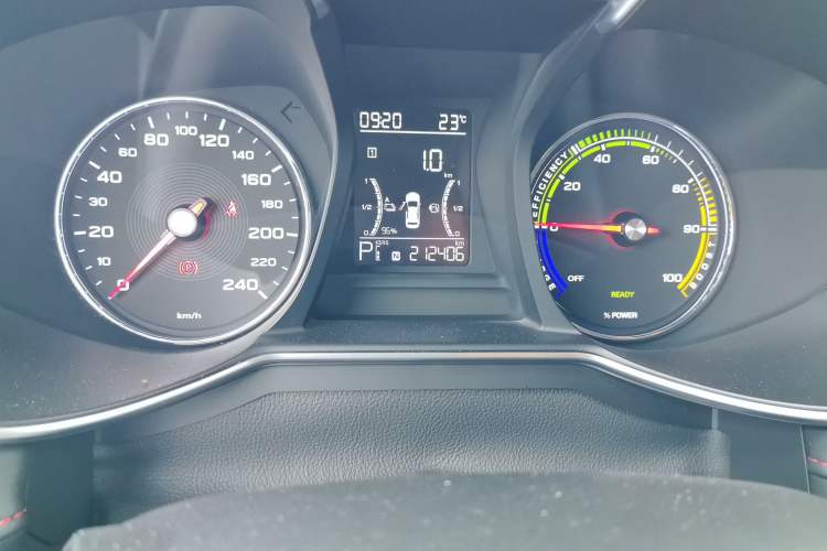 Used MG 6 New Energy 2020 1.5T Hybrid Leading Trendy Edition Odometer Close Up