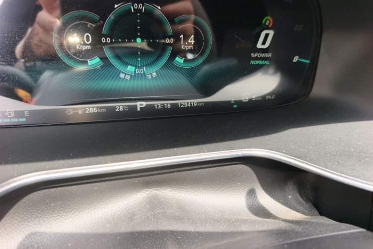 Used MG 6 New Energy 2020 1.5T Hybrid Trophy Flagship Edition Odometer Close Up