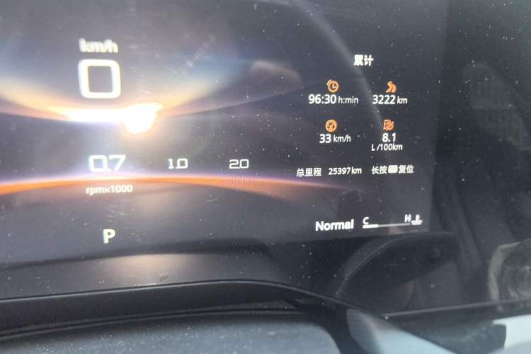 Used MG 7 2023 1.5T DCT Elegant & Graceful Edition Odometer Close Up
