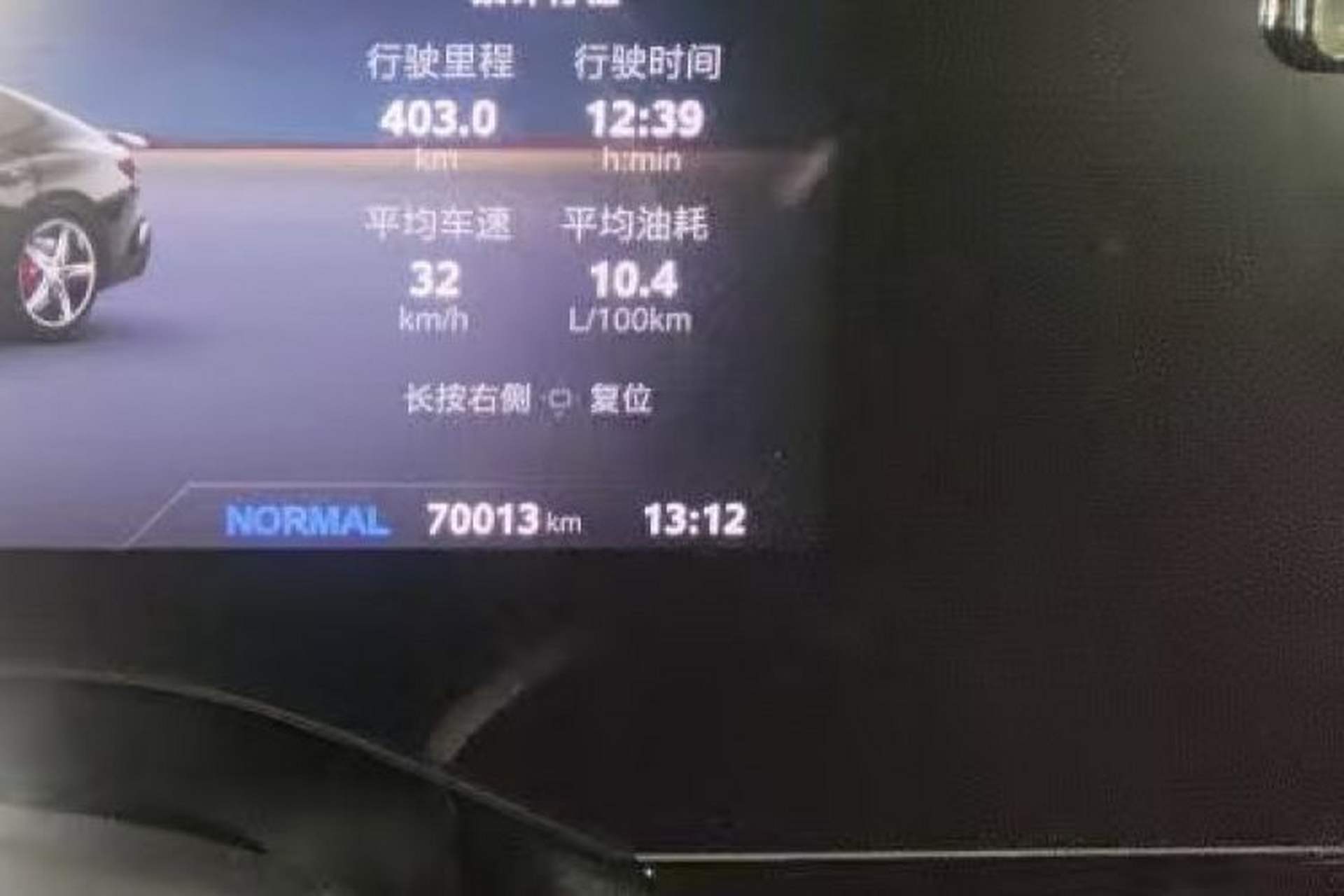 Used MG 7 2023 2.0T Automatic Trophy+ Ignition Glory Edition Odometer Close Up