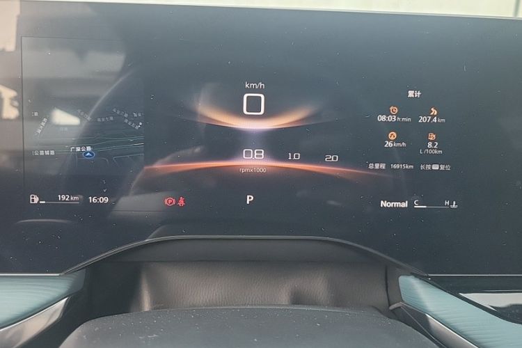 Used MG 7 2023 2.0T Automatic Hunter Luxury Edition Odometer Close Up