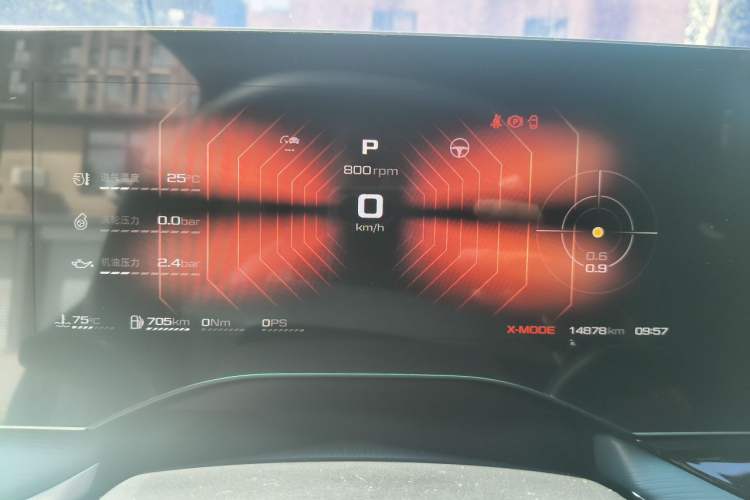 Used MG 7 2025 2.0T Trophy+ Super Sport Edition Odometer Close Up