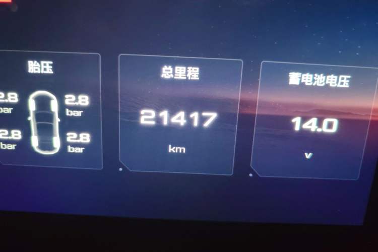 Used MG Cyberster 2024 580 km Ultra-Long Range Version Odometer Close Up