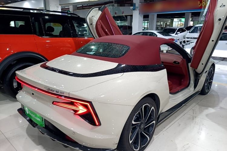 Used MG Cyberster 2024 520 km Legendary All-Wheel-Drive Red Canopy Version Rear Right 45 Deg