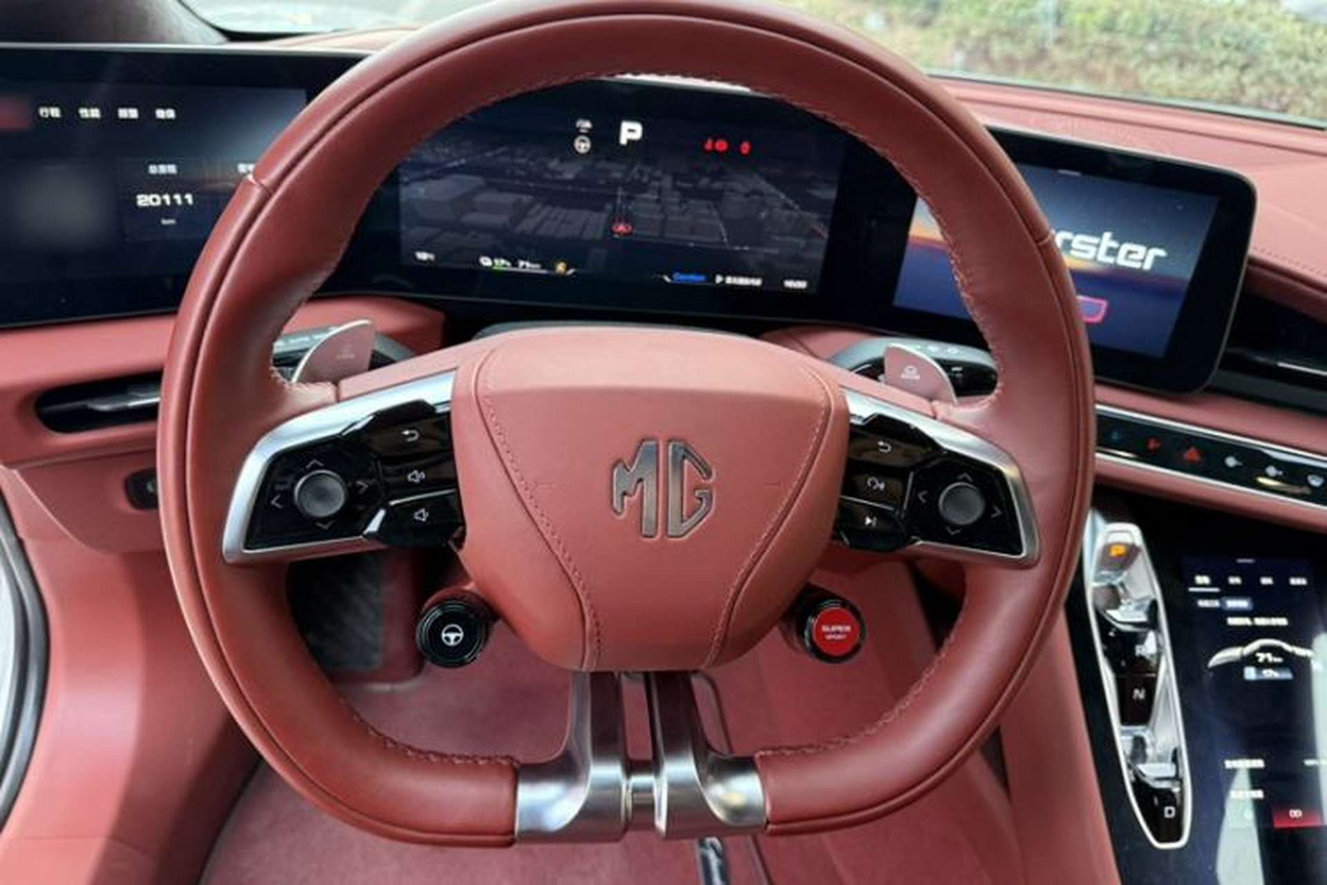 Used MG Cyberster 2024 520 km Legendary All-Wheel-Drive Version Steering Wheel
