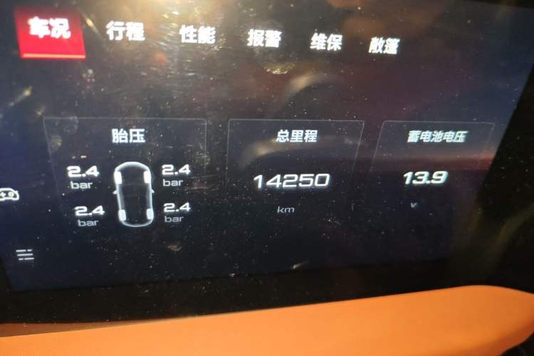Used MG Cyberster 2024 520 km Legendary All-Wheel-Drive Red Canopy Version Odometer Close Up