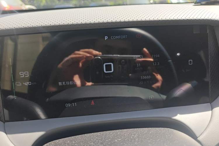 Used MG ES5 2025 425 Pro Rear-Drive Version Odometer Close Up