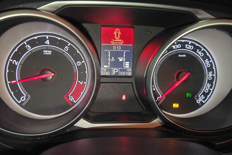 Used MG GS 2016 1.5TGI TST Luxury Edition Odometer Close Up