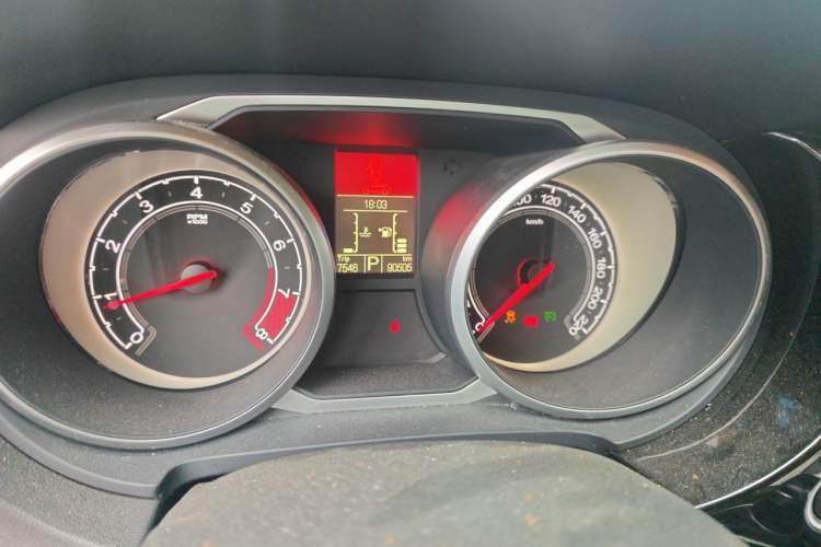 Used MG GS 2016 1.5TGI TST Luxury Edition Odometer Close Up