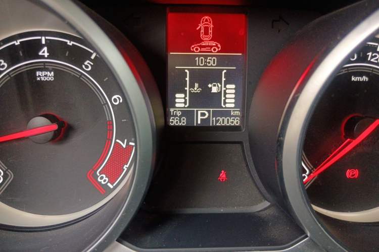 Used MG GS 2016 1.5TGI TST Luxury Edition Odometer Close Up