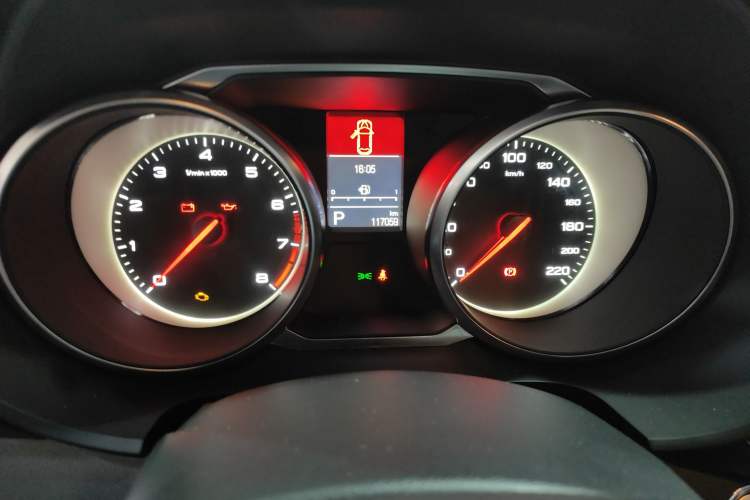Used MG GS 2017 20T Automatic Prestige Edition Odometer Close Up