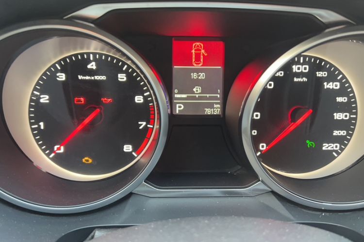 Used MG GS 2017 20T Automatic Prestige Edition Odometer Close Up