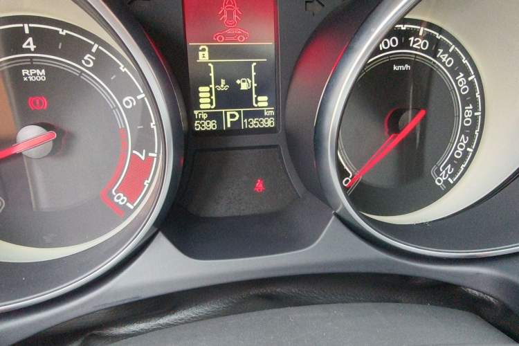 Used MG GT 2015 1.4TGI TST Dual-Clutch Elite Edition Odometer Close Up
