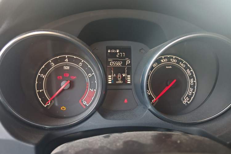 Used MG GT 2016 1.5L Automatic Value-Added Luxury Edition Odometer Close Up