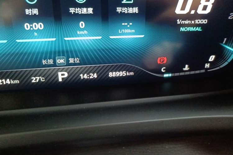 Used MG HS 2018 30T Automatic Two-Wheel Drive Trophy Edition—High-Octane V-Model Odometer Close Up