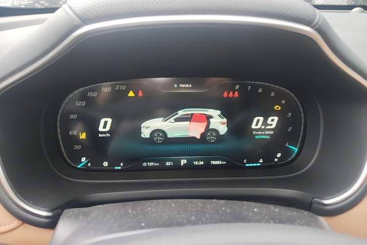 Used MG HS 2018 30T Automatic Two-Wheel Drive Trophy Edition—High-Octane V-Model Instrument Cluster