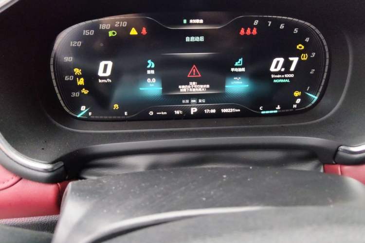 Used MG HS 2018 30T Automatic Two-Wheel Drive Trophy Edition—High-Octane V-Model Odometer Close Up