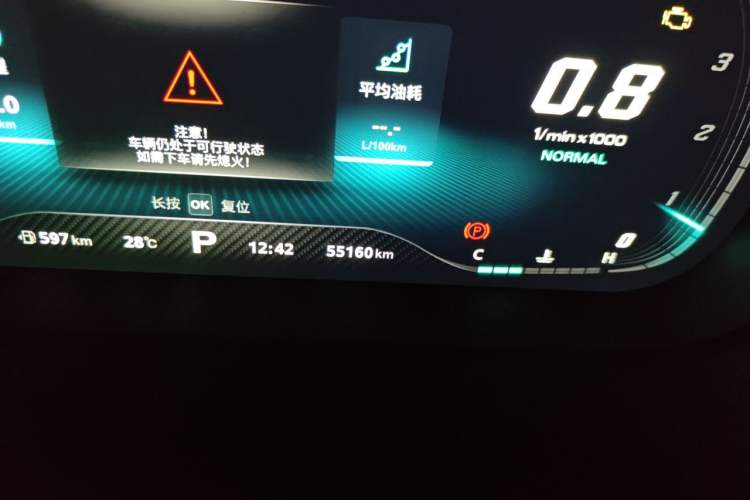 Used MG HS 2019 30T Automatic 2WD Trophy Supreme Edition China VI Standard Odometer Close Up