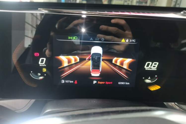Used MG ONE 2022 α-Smart Sports Series 1.5T Entry-Level Model Odometer Close Up