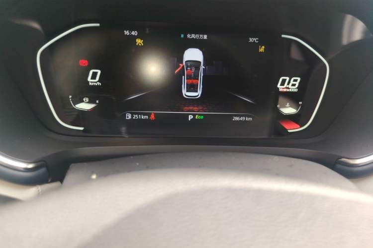 Used MG Pilot 2021 400TGI Automatic Two-Wheel Drive Trophy Flagship Edition Odometer Close Up