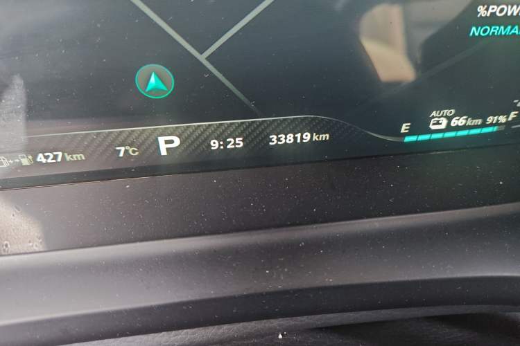 Used MG Pilot New Energy 2021 Fuel Series 1.5T Hybrid Luxury Edition Odometer Close Up
