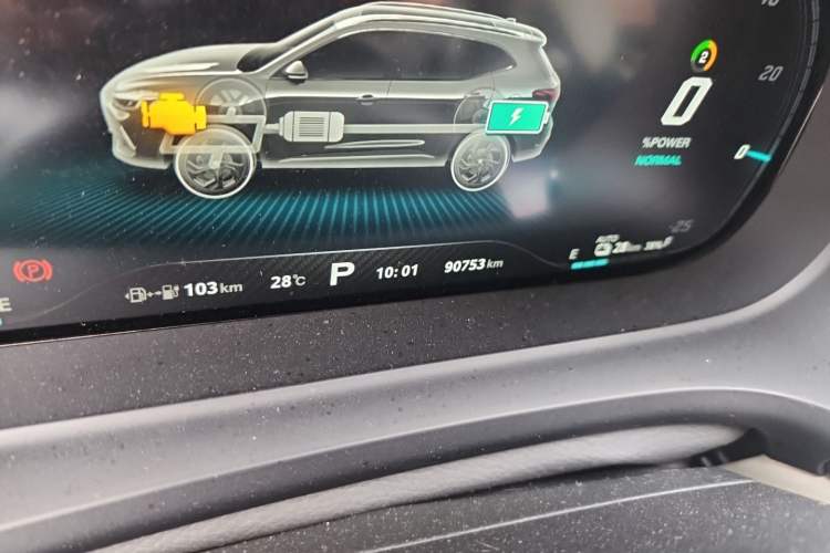 Used MG Pilot New Energy 2021 Trophy Series 1.5T Hybrid Trophy Deluxe Edition Odometer Close Up