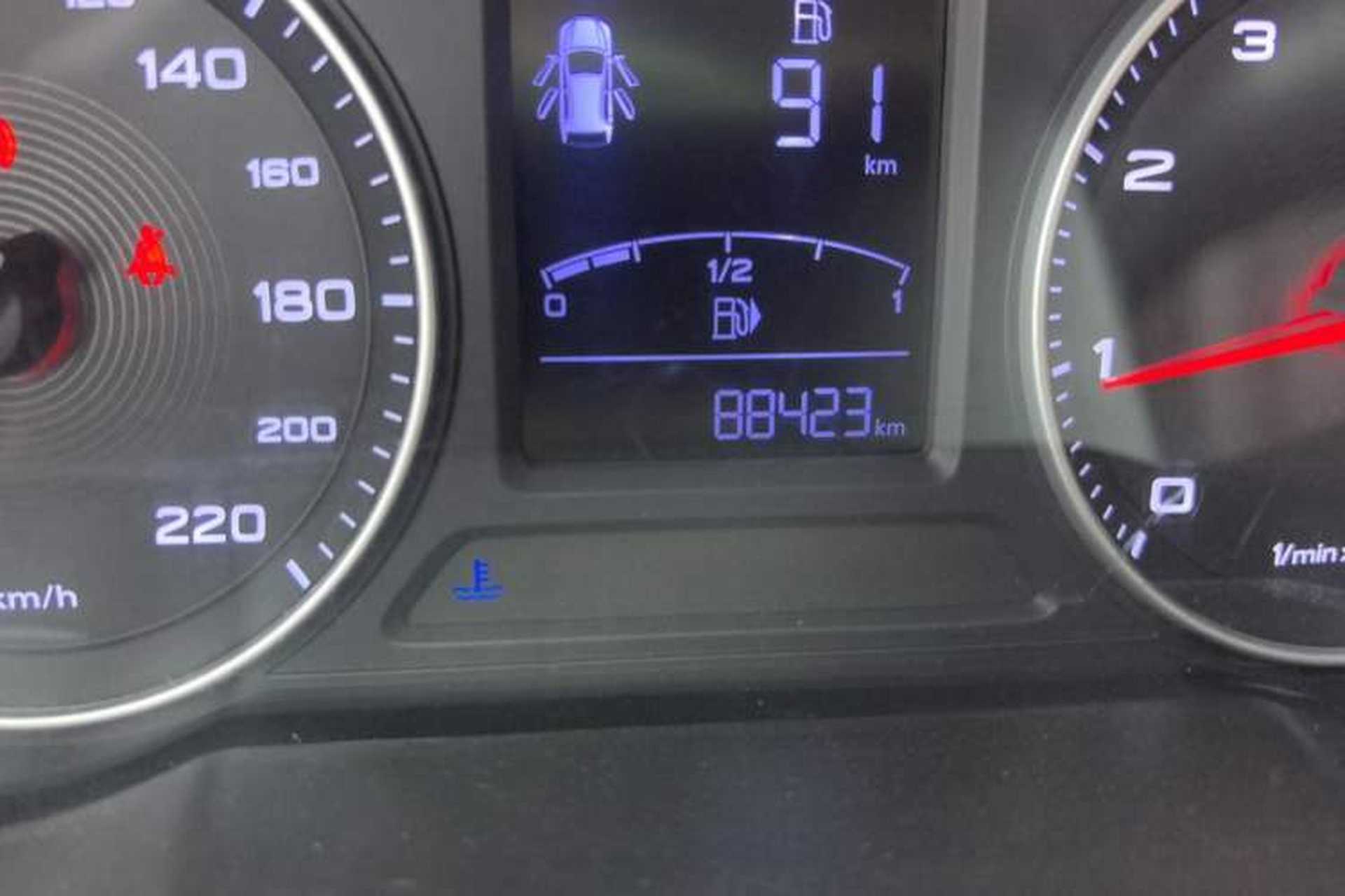 Used MG ZS 2017 1.5L Manual Elite Edition Odometer Close Up