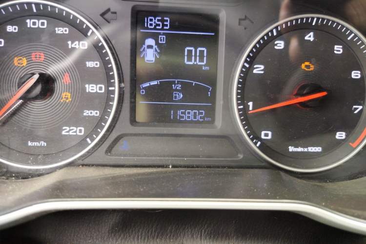 Used MG ZS 2017 1.5L Manual Luxury Edition Odometer Close Up