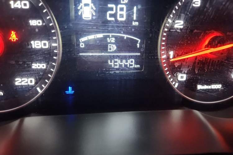 Used MG ZS 2017 1.5L Manual Comfort Edition Odometer Close Up