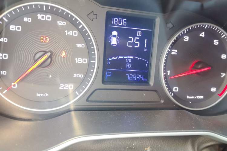 Used MG ZS 2017 1.5L Automatic Luxury Internet Edition Odometer Close Up
