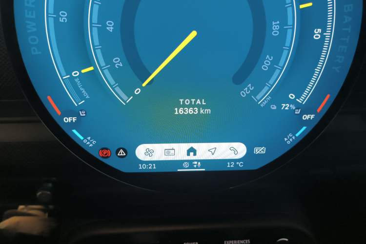 Used MINI Electric ACEMAN 2024 SE Racing Driver Odometer Close Up