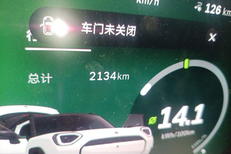 Used MINI Electric ACEMAN 2025 Model E Classic Style Odometer Close Up