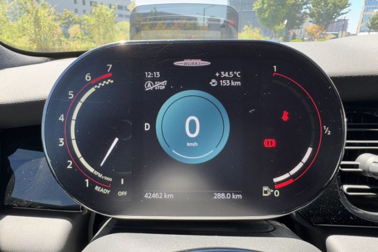 Used MINI JCW 2021 2.0T JOHN COOPER WORKS ALL-IN Odometer Close Up