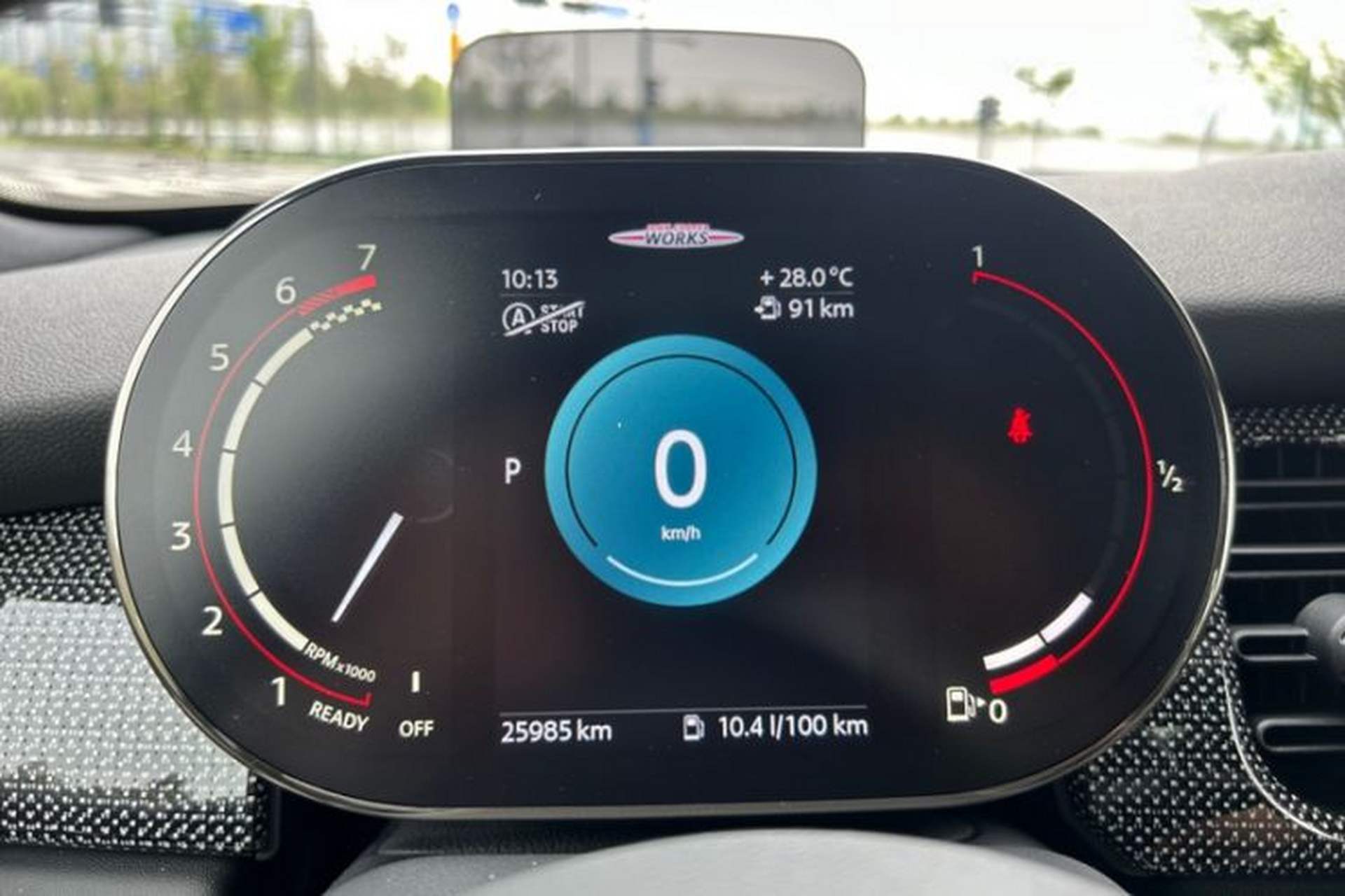 Used MINI JCW 2022 2.0T JOHN COOPER WORKS ALL-IN Odometer Close Up