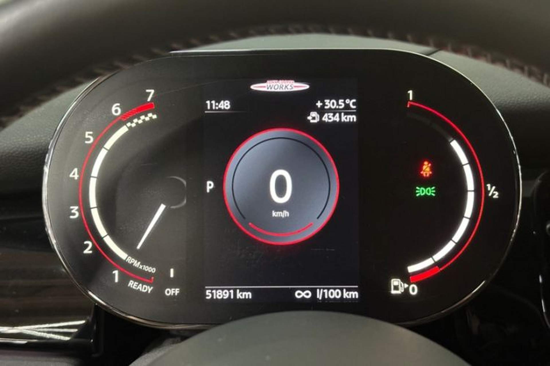 Used MINI JCW 2022 2.0T JOHN COOPER WORKS ALL-IN Odometer Close Up