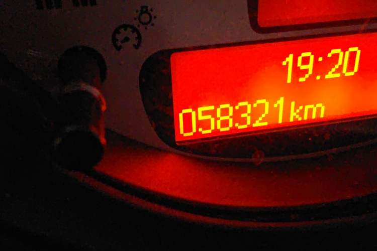 Used MINI 2012 1.6L COOPER Bayswater Odometer Close Up