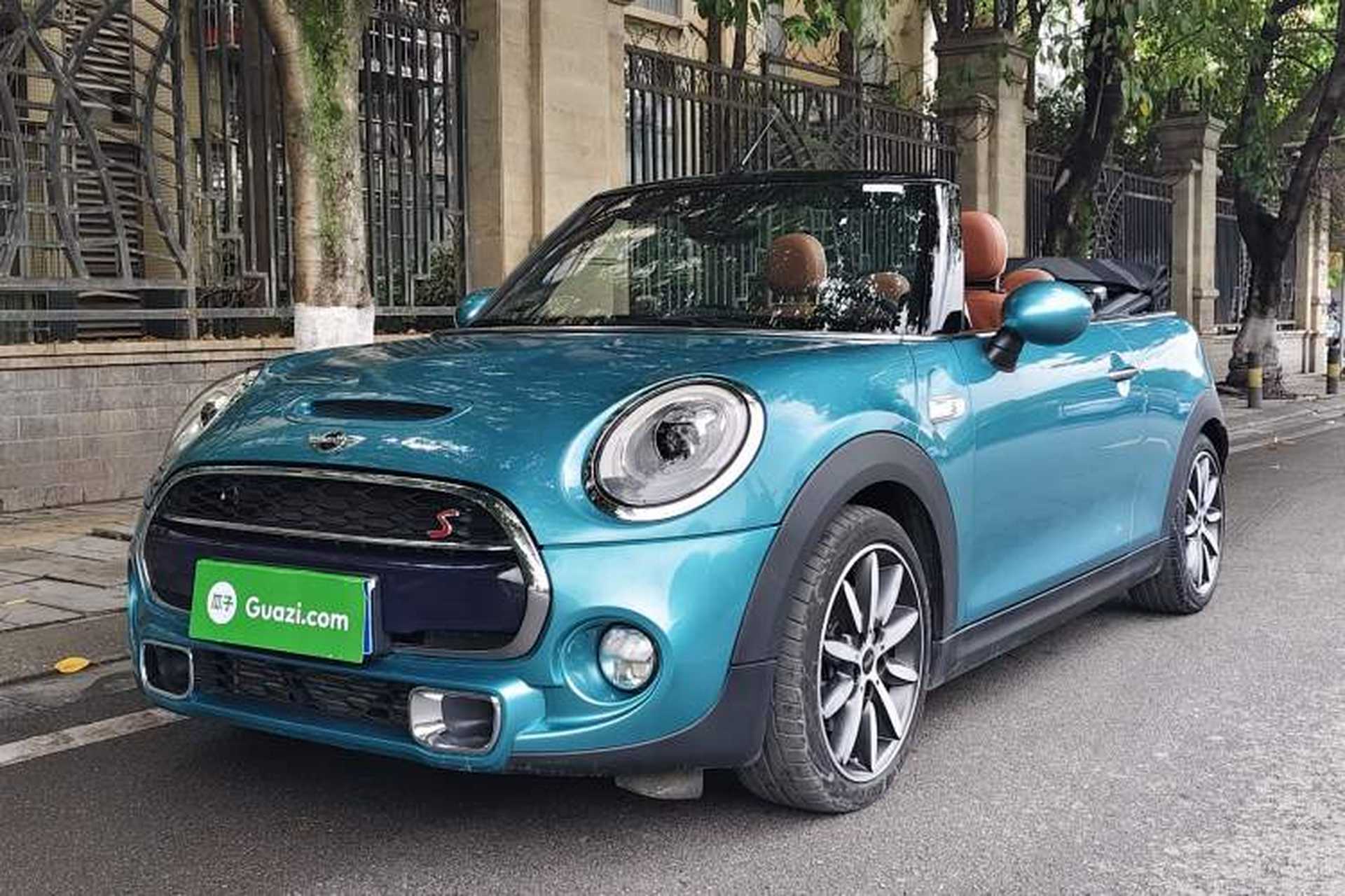 Used MINI 2016 2.0T COOPER S CABRIO Caribbean Blue Limited Edition Front Left 45 Deg