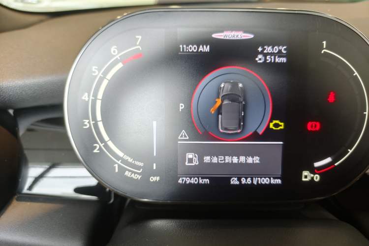 Used MINI 2022 2.0T COOPER S CABRIO Classic Edition Odometer Close Up
