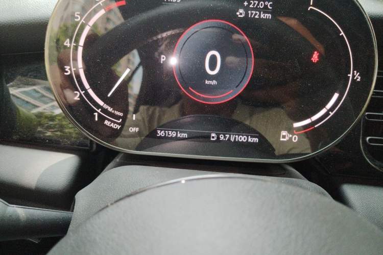 Used MINI 2022 2.0T COOPER S CABRIO Black Badge Special Edition Odometer Close Up