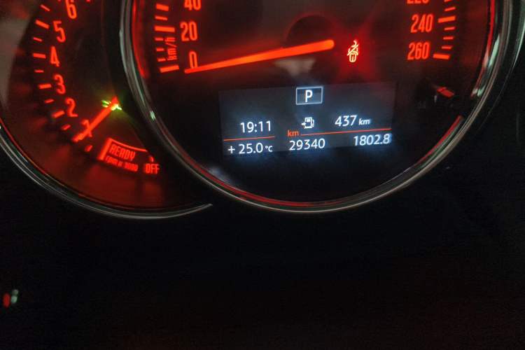 Used MINI 2022 Updated 1.5T ONE Odometer Close Up