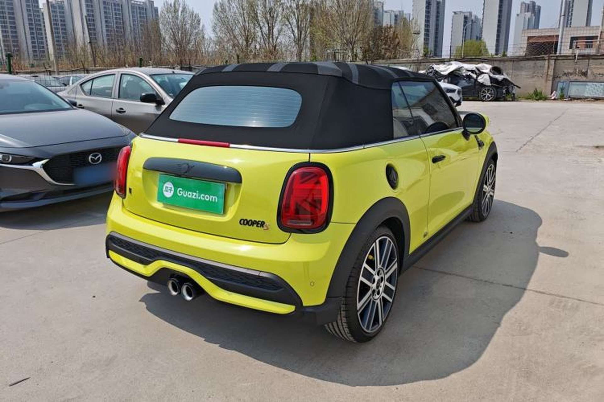 Used MINI 2022 2.0T COOPER S CABRIO Sidewalk Rear Right 45 Deg
