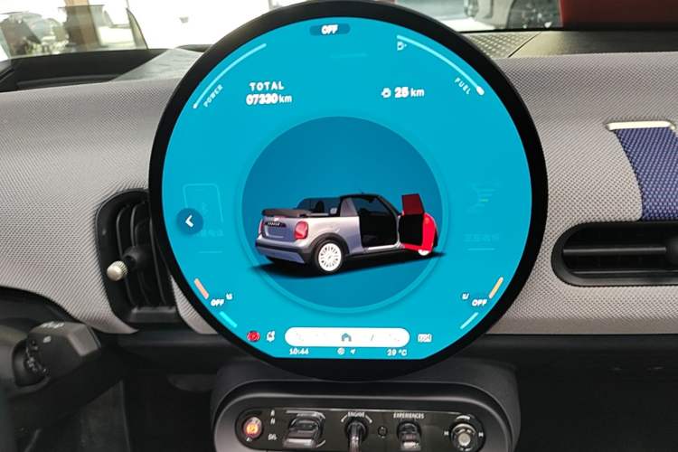 Used MINI 2025 2.0T COOPER S CABRIO Limited Edition Daylight Stardust Color Audio And AC Panel