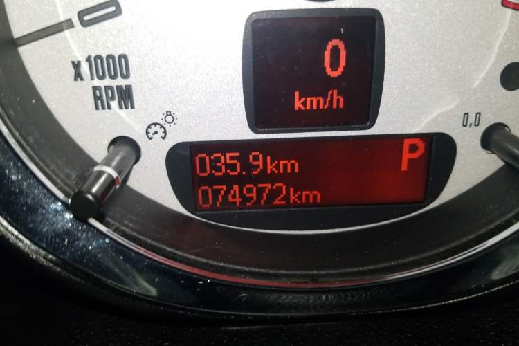 Used MINI Paceman 2013 1.6T COOPER S ALL4 Odometer Close Up