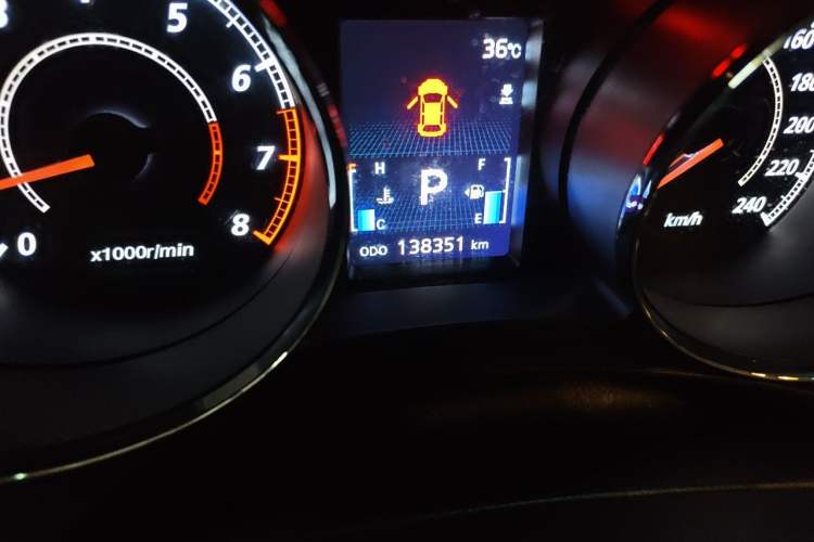 Used Mitsubishi ASX 2012 2.0 LUXURY Two-Wheel Drive with Navigation Odometer Close Up