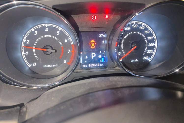 Used Mitsubishi ASX 2012 2.0 LUXURY Two-Wheel Drive with Navigation Odometer Close Up
