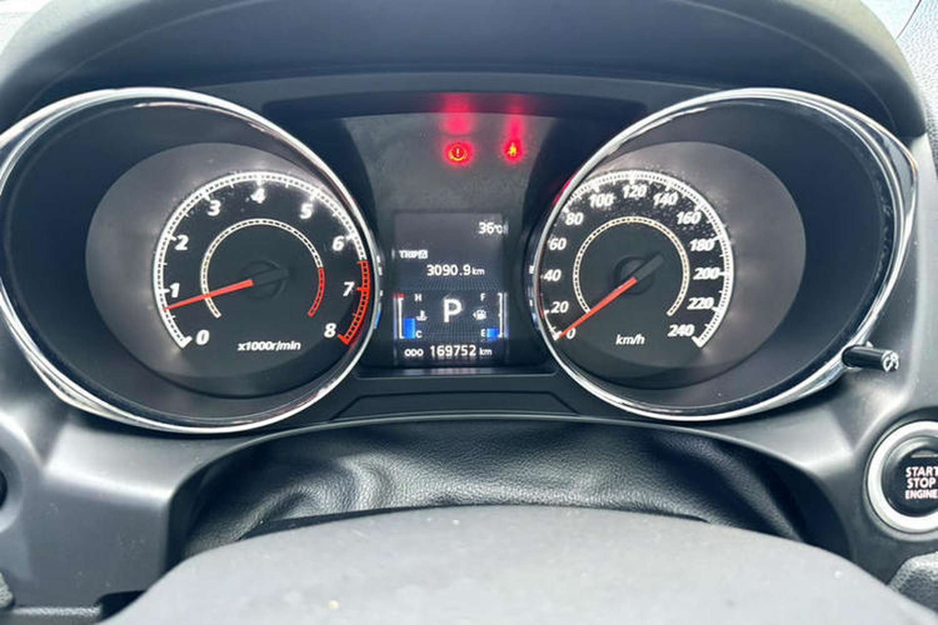 Used Mitsubishi ASX 2012 2.0 LUXURY Two-Wheel Drive with Navigation Odometer Close Up