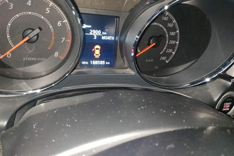 Used Mitsubishi ASX 2012 2.0 LUXURY Two-Wheel Drive with Navigation Odometer Close Up